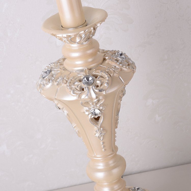 Hot sales wedding table Lights E27 European bedside table lamp classic Vintage Turquoise fabric Floor lamp for hotel bedroom