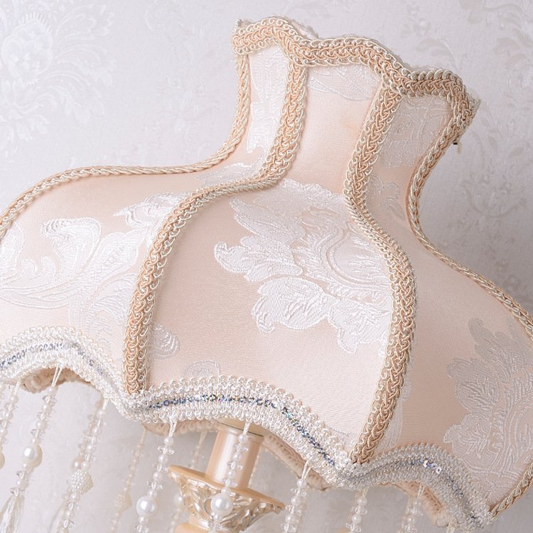 Hot sales wedding table Lights E27 European bedside table lamp classic Vintage Turquoise fabric Floor lamp for hotel bedroom