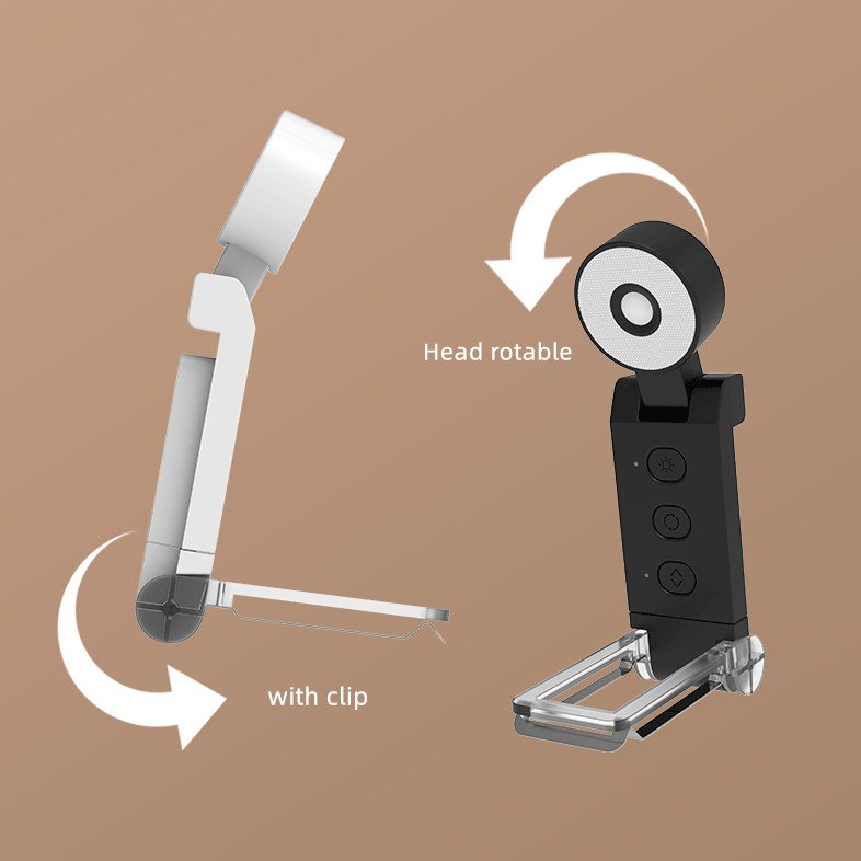 Book Reading Light USB Rechargeable Dimmable Night Lights LED Clip on Book Read Light