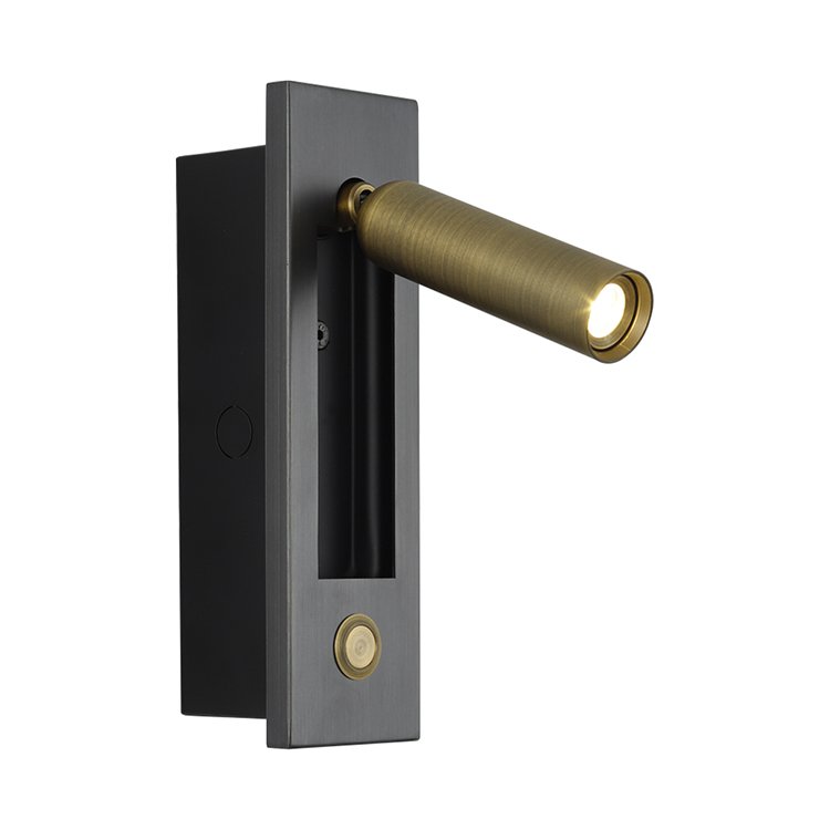 Indoor Wall Lamp Led Lamp Metal Push Switch On Plate Can Adjusted