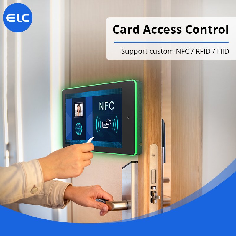 Surrounding led light room booking system 10 inch poe nfc rfid tablet pc meeting room android tablet