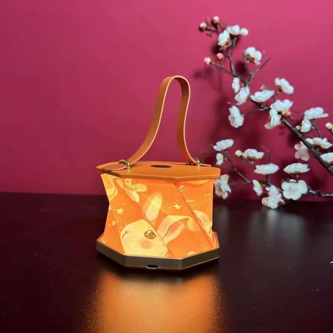 Customizable lampshade rotatable foldable portable creative desk table led lamp durable rotating lamp for trip use
