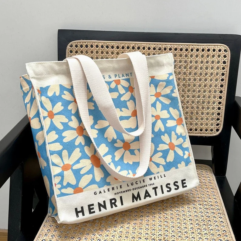 Wholesale Small Large Custom Full Printing Cotton Canvas Tote Bags With Custom Printed Logo