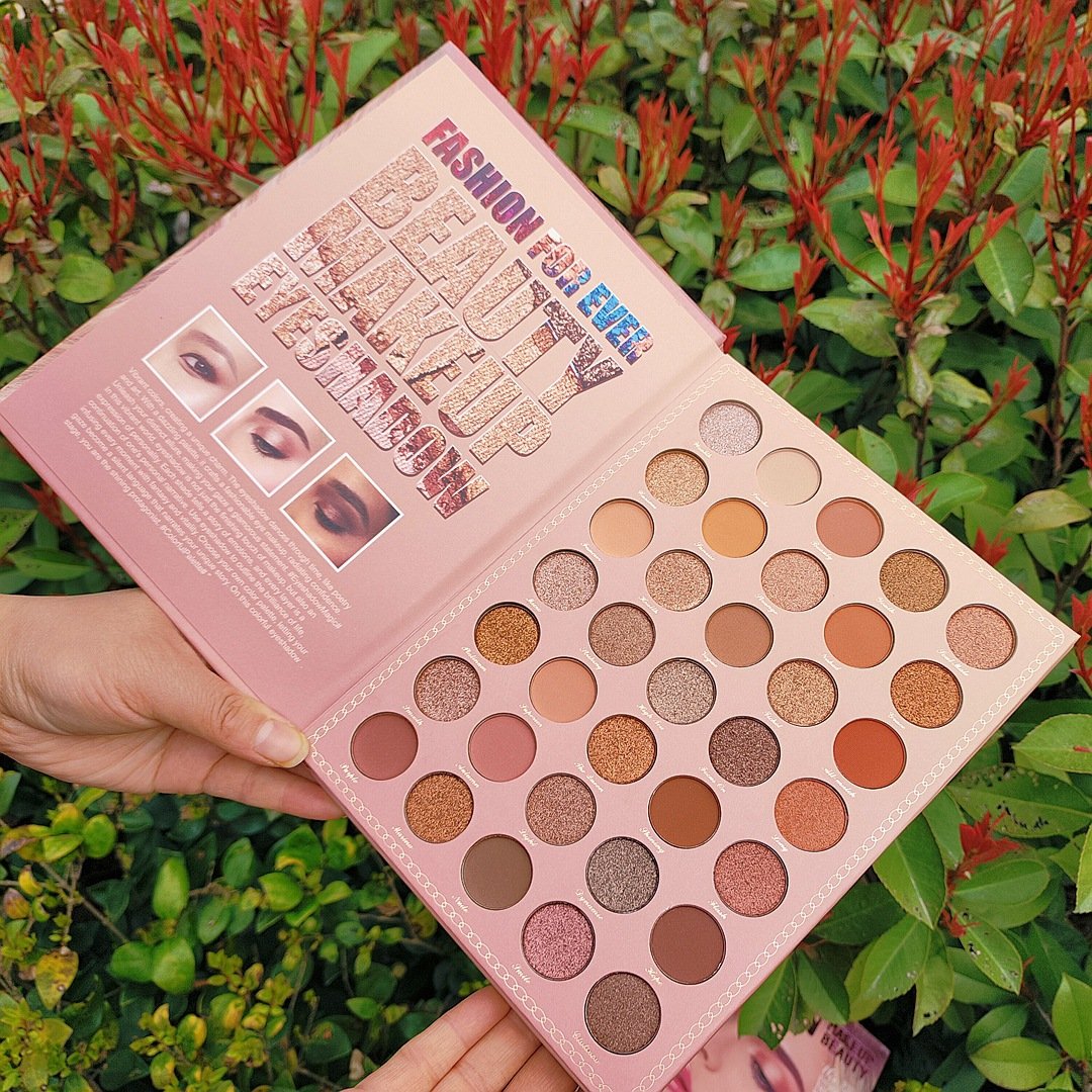 70colors high quality private label eyeshadow palette book blush powder highlighter pallette plate makeup pallete
