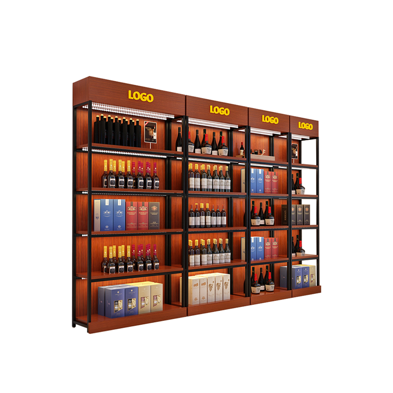 Wall Rack Wooden Metal Shelf for display shop wooden storage shelf floatingdisplay racks