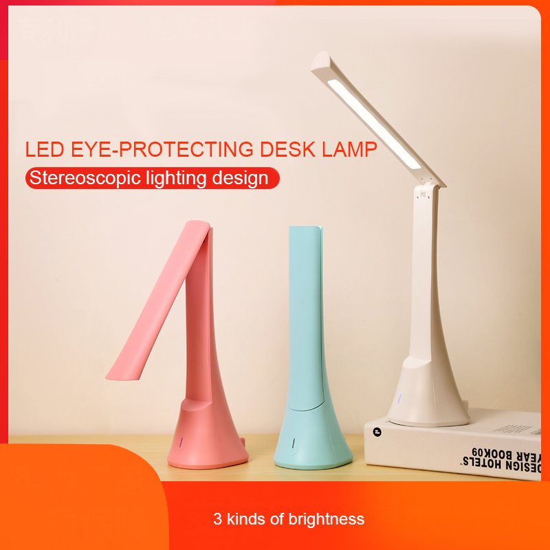 Hot selling energy saving LED color folding eye protection book reading desk table lamp