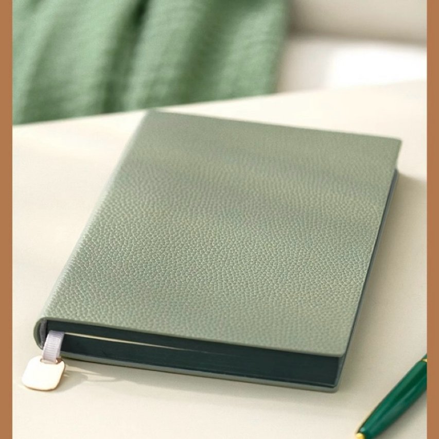 Custom Printing Edge Diary A5 Softcover PU Leather Lined Notebook Wholesale Promotional Business Office Ruled Journal With Logo