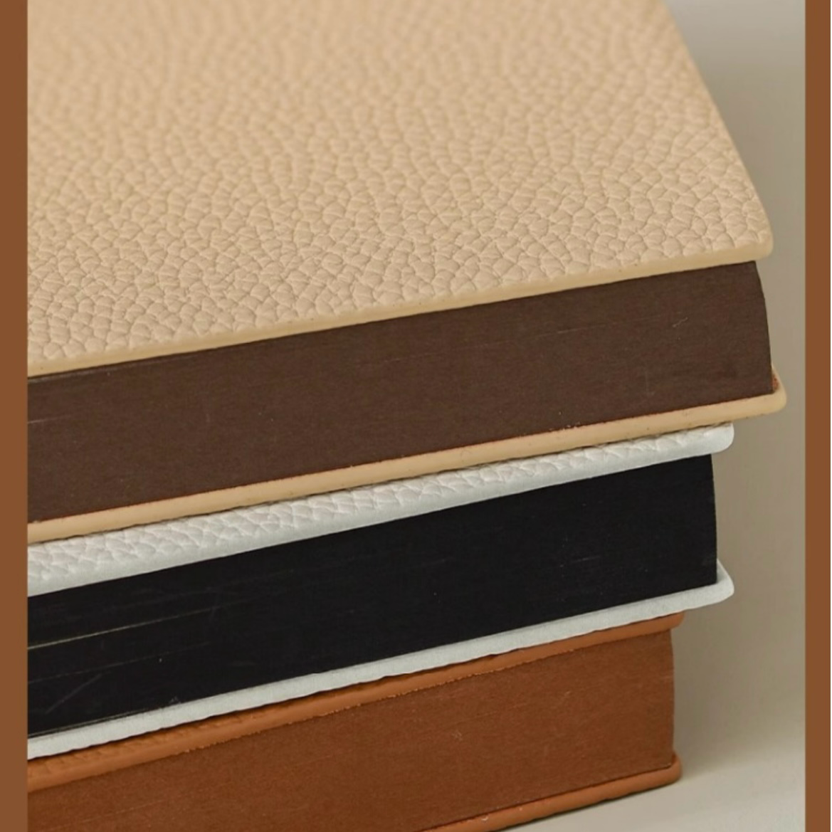 Custom Printing Edge Diary A5 Softcover PU Leather Lined Notebook Wholesale Promotional Business Office Ruled Journal With Logo