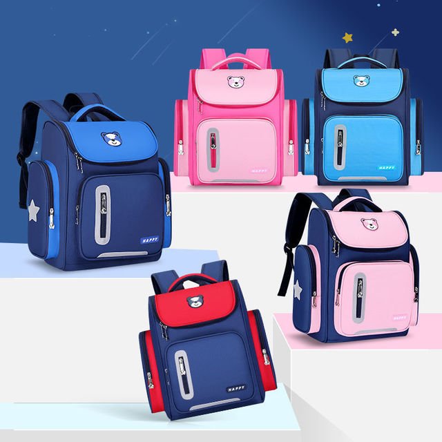 Factory waterproof boys girls kid book school bag with pencil case