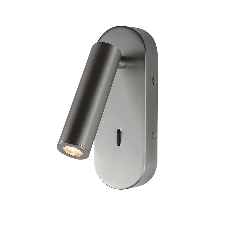 Modern European simple metal embedded LED reading small wall lamp