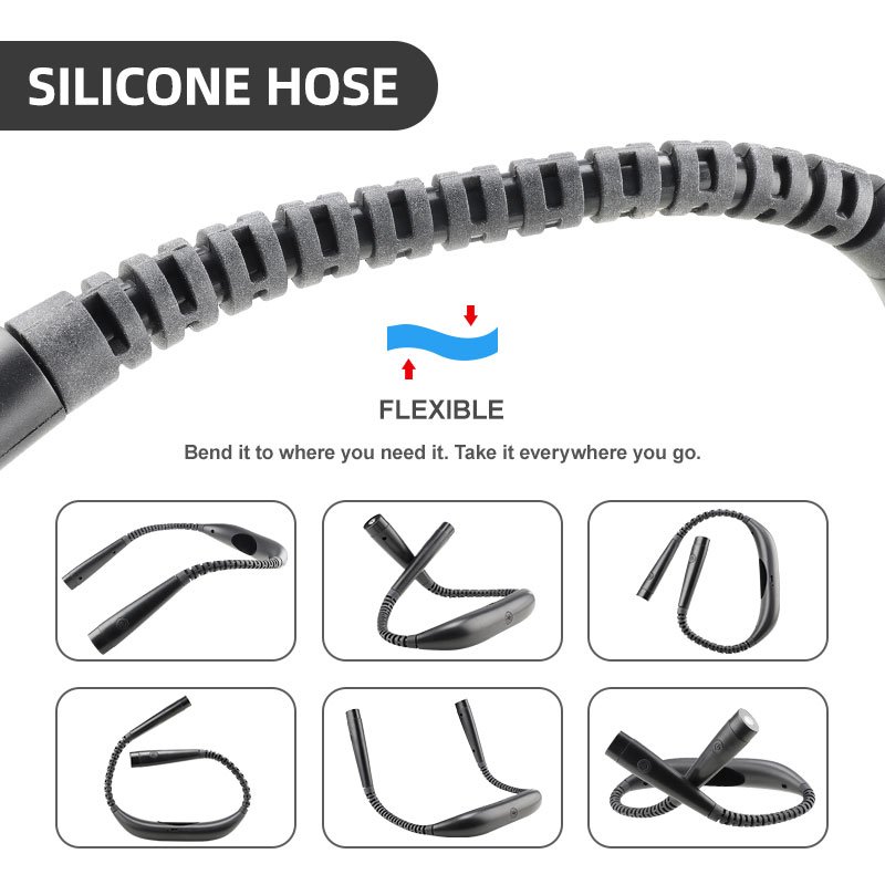 3 Colors Portable Type-C USB Rechargeable Book Light Flexible Hands-free LED Neck Reading Lights
