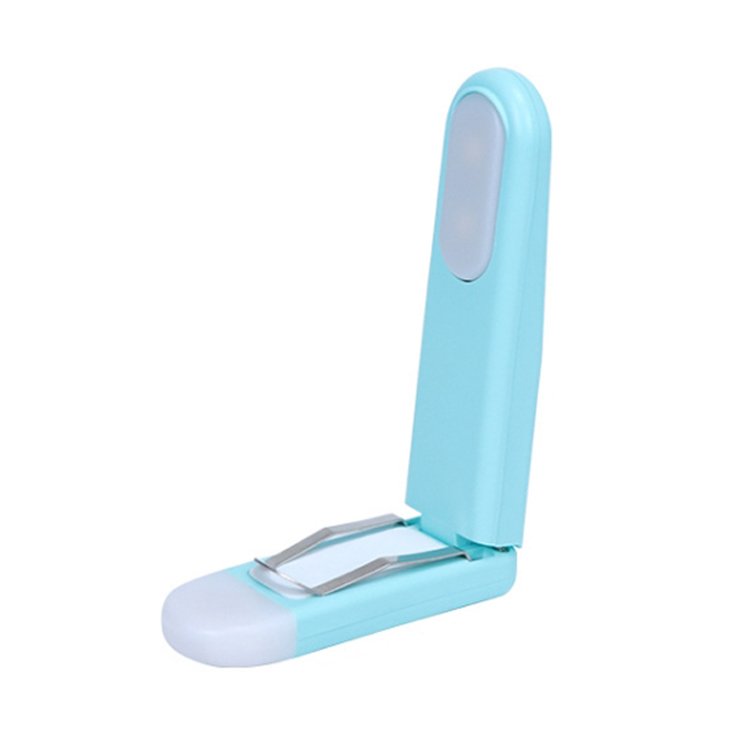 New Design Cute 3 Light Colors LED USB Rechargeable Book Light Brightness Adjustable Bookmark Reading Light in Bed