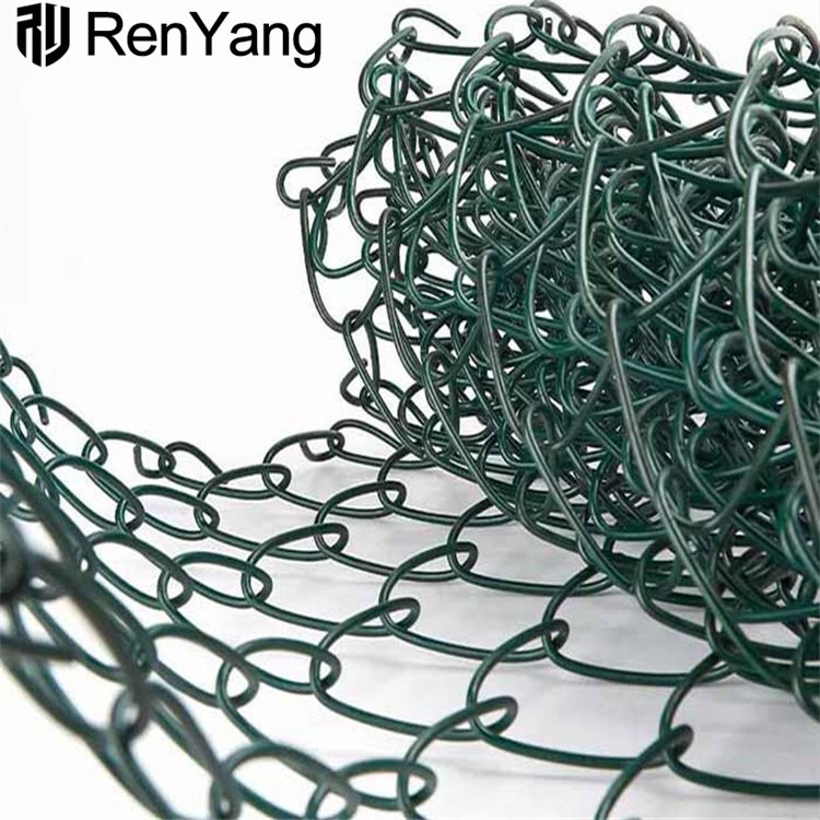 Construction Grade Mesh Chain Link rolls with PVC Coated & Galvanized for Farm Garden Sport Use
