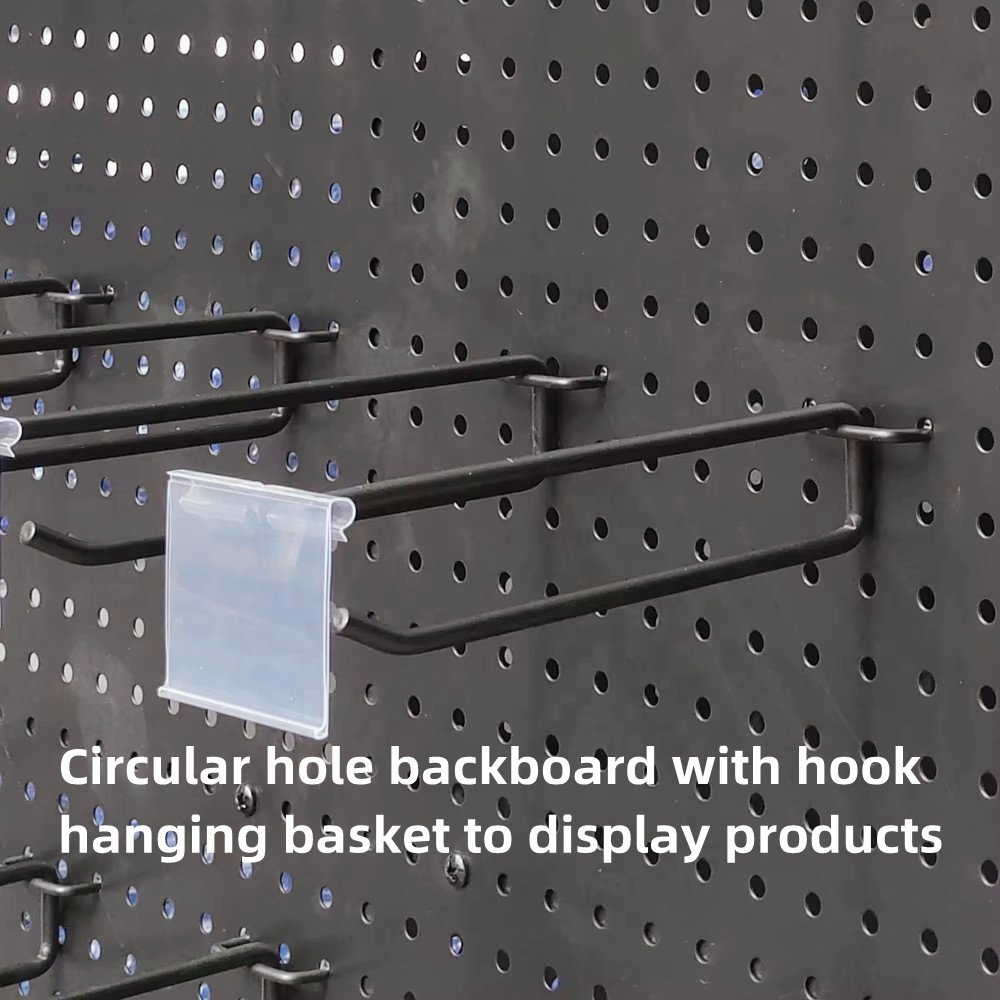 Custom Supermarket Retail Product BBQ Snack Food Drink Accessories Tableware Metal Gondola Pegboard Display Rack Stand Shelf