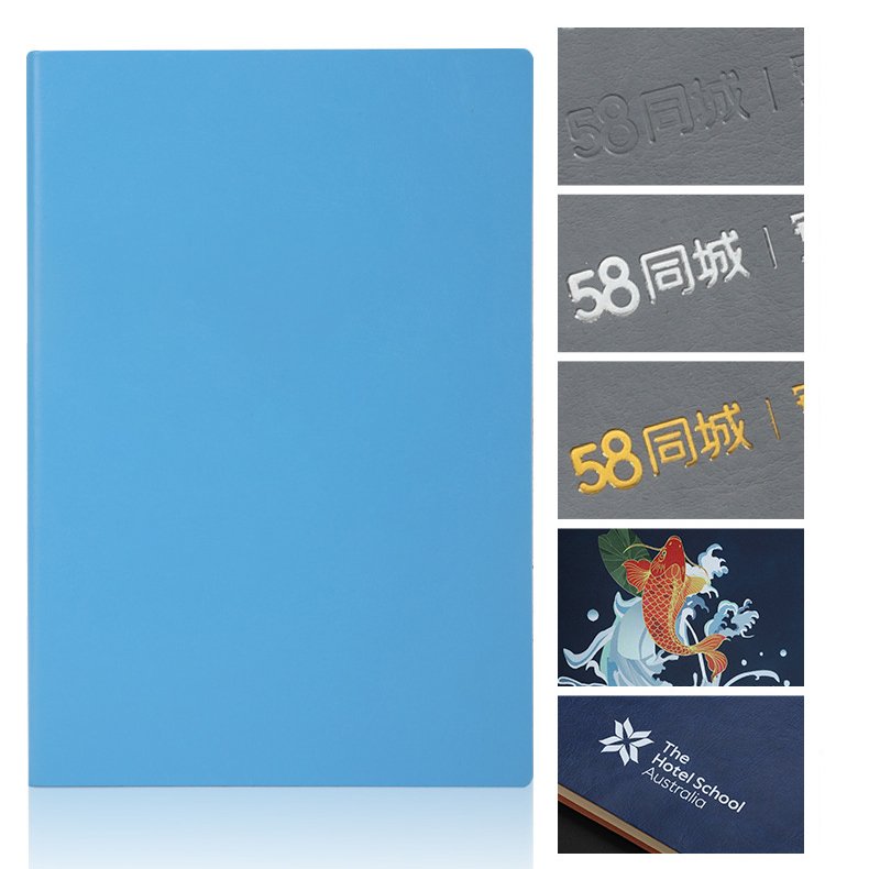 Souvenirs Gift Ideas Custom Soft PU Leather Cover Journal Notebook With Logo For Business Gifts