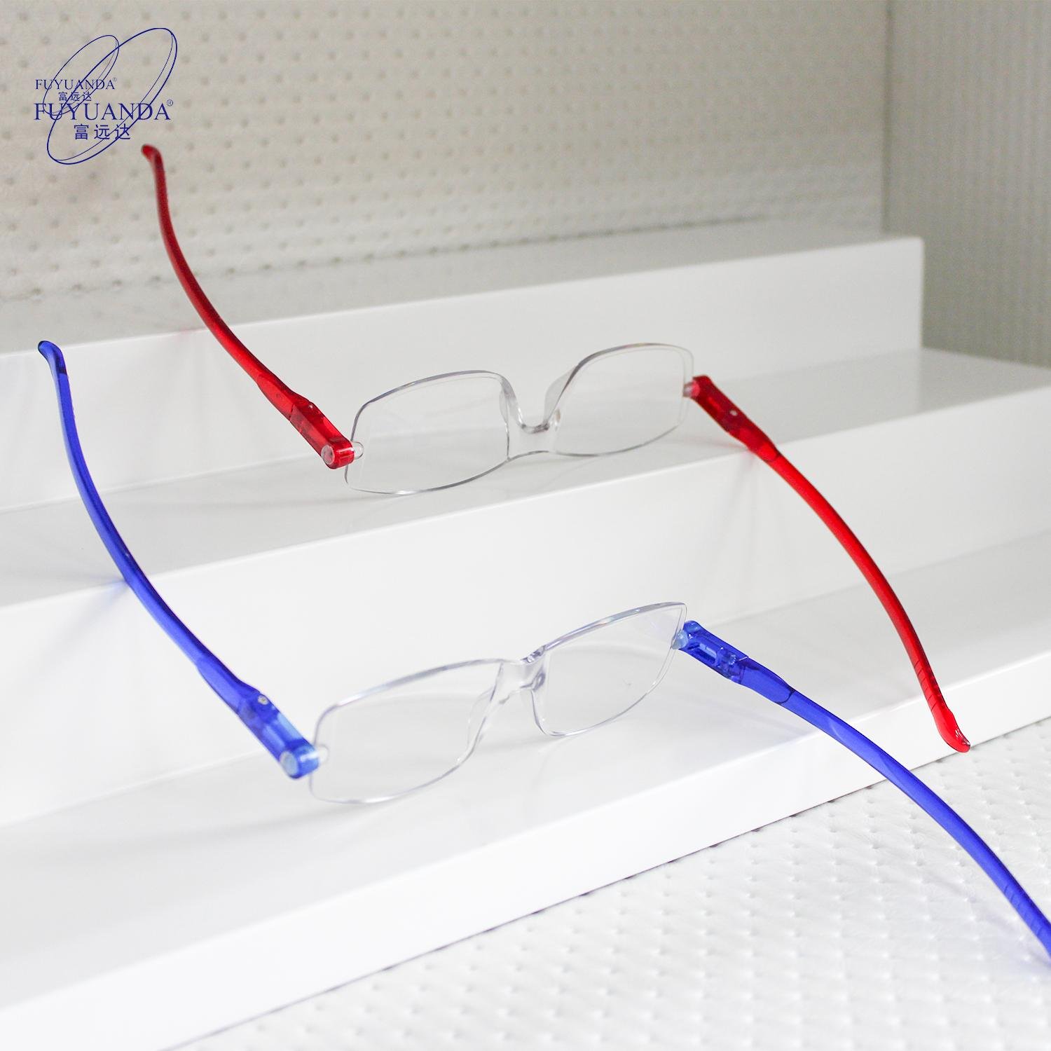 2022 New Trend Anti Blue Light 360 Degree Rotating Folding Reading Reading Glasses