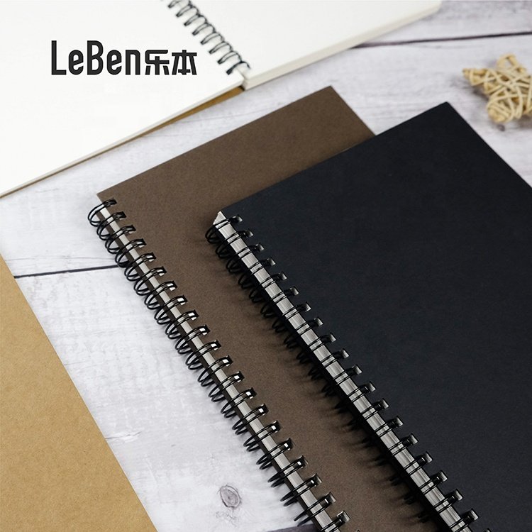 Wholesale Printed Classmate Double Wire A5 Spiral Kraft Notebook Note Books
