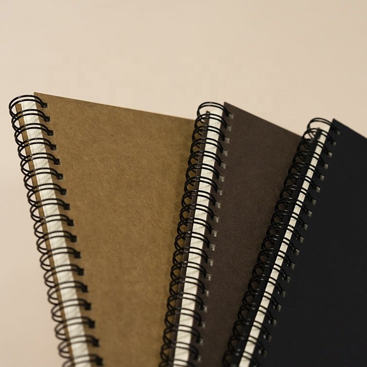 Wholesale Printed Classmate Double Wire A5 Spiral Kraft Notebook Note Books