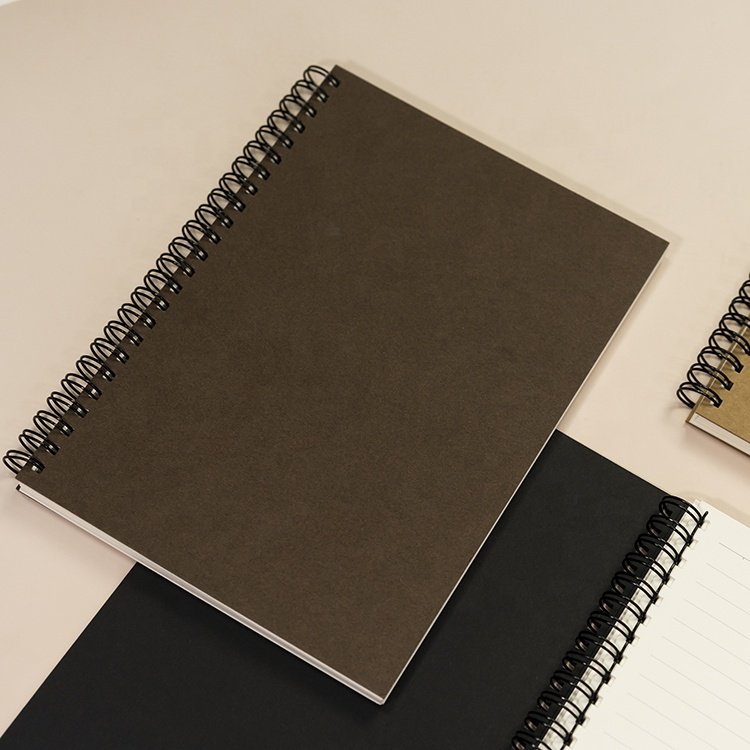 Wholesale Printed Classmate Double Wire A5 Spiral Kraft Notebook Note Books