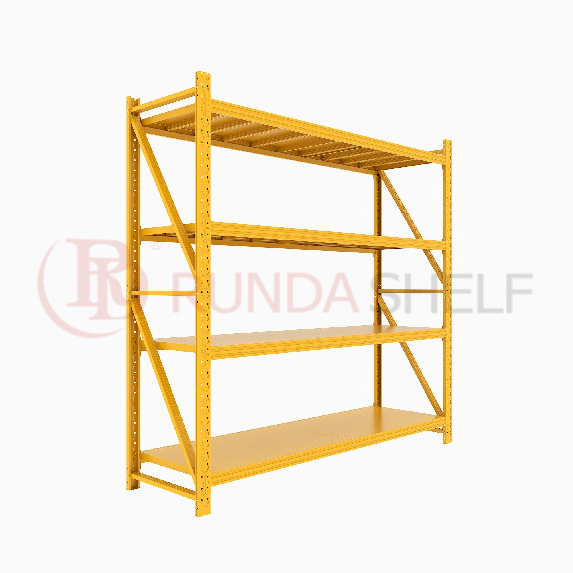 200kg Multilevel Light Duty Warehouse Rack Heavy Duty Metal Storage Shelves OEM Pallet Rack with Pallet Packing
