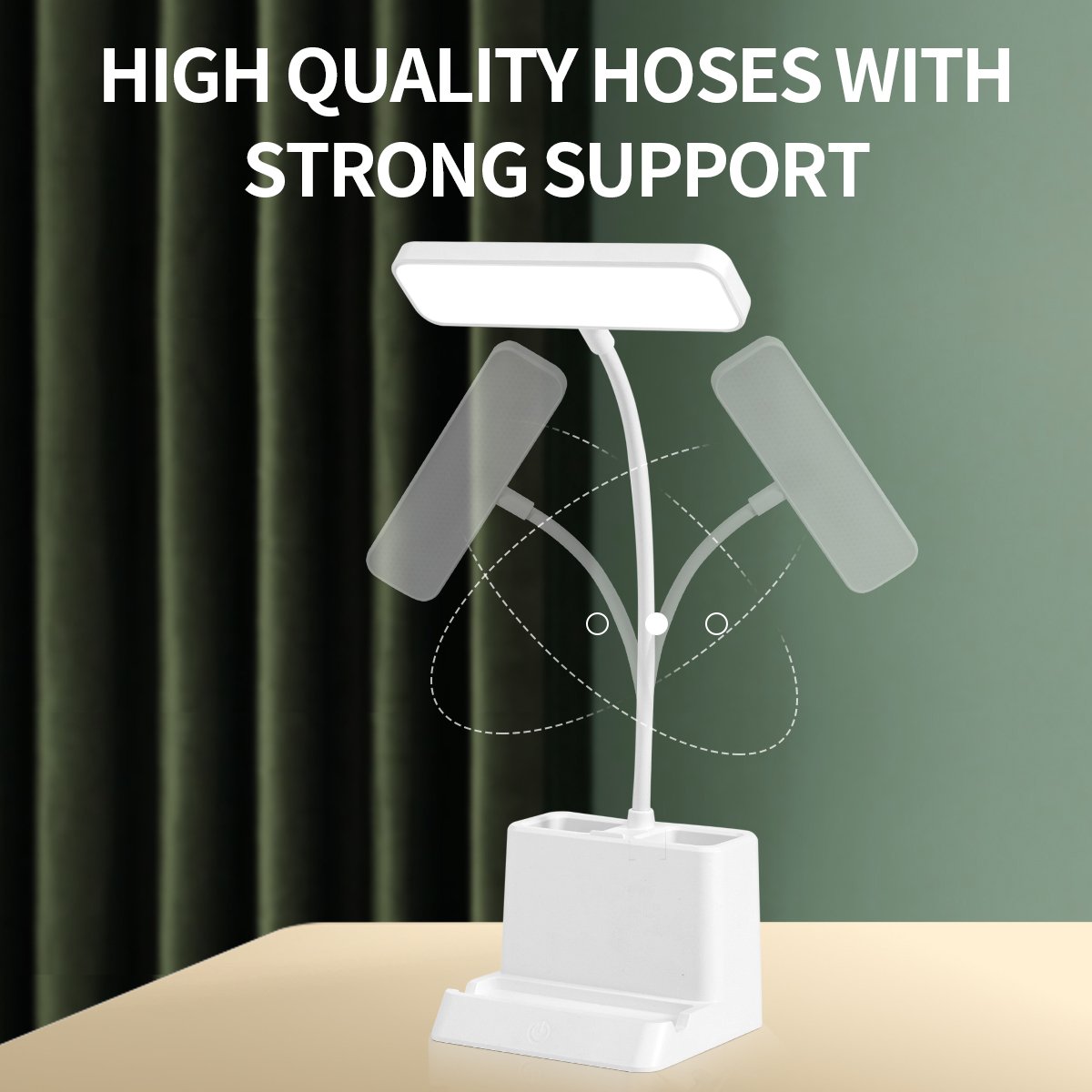 Wholesale Study Reading Light Book Foldable Wireless Lampe De Led usb Cordless Batter Rechargeable Bedside Desk Lamp Table Lamps