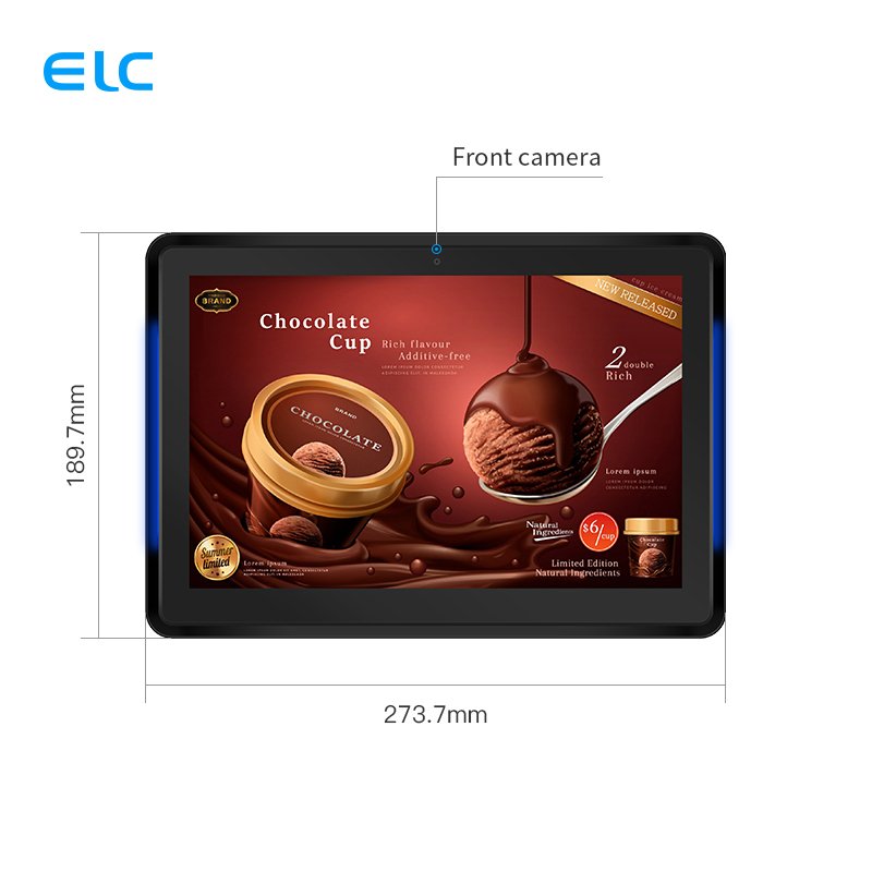 Wall Mounted OEM 10.1 LCD Touch Screen Meeting Room Tablet Booking System RK3288 LED Light Bar POE Power