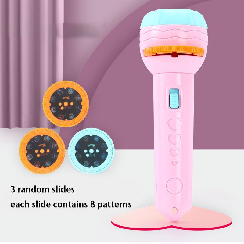 MU Baby Sleeping Story Book Flashlight Projector Torch Lamp Toy Early Education Toy For Kid Holiday Birthday Gift Light Up Toy