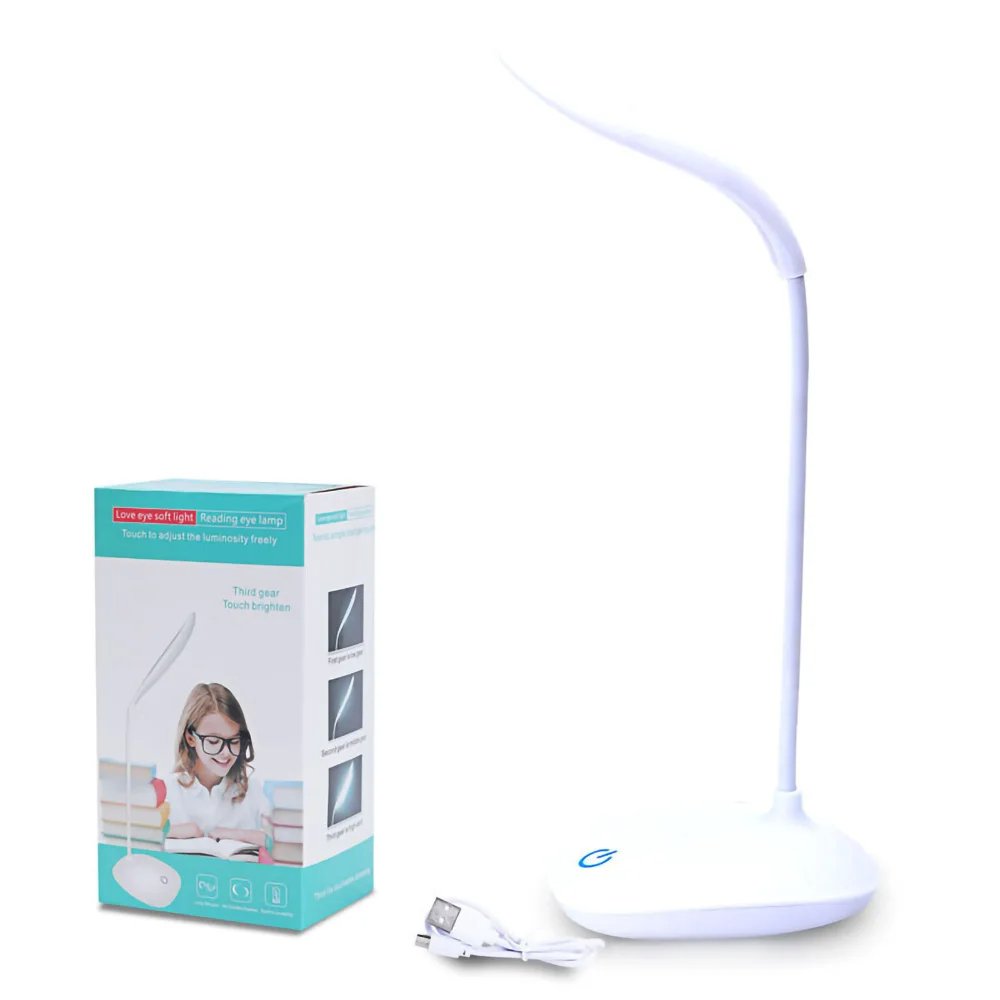 LED Night Light USB Rechargeable Eye Protection Touch Adjustable Foldable Bedroom Bedside Room Desk Table Reading Book Lamp