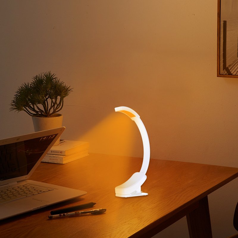 Dimmable Eye Protection Mini Portable Usb Rechargeable Clip On Led Book Reading Light
