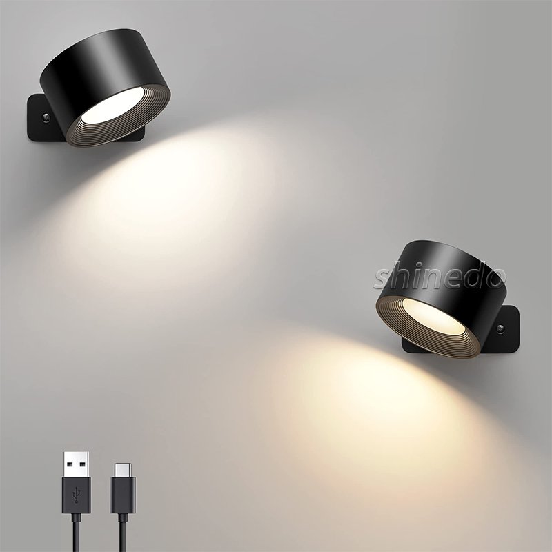 USB charging magnetic indoor wall cabinet light Bedside book light Charging portable touch lamp bedroom APP wall lamp