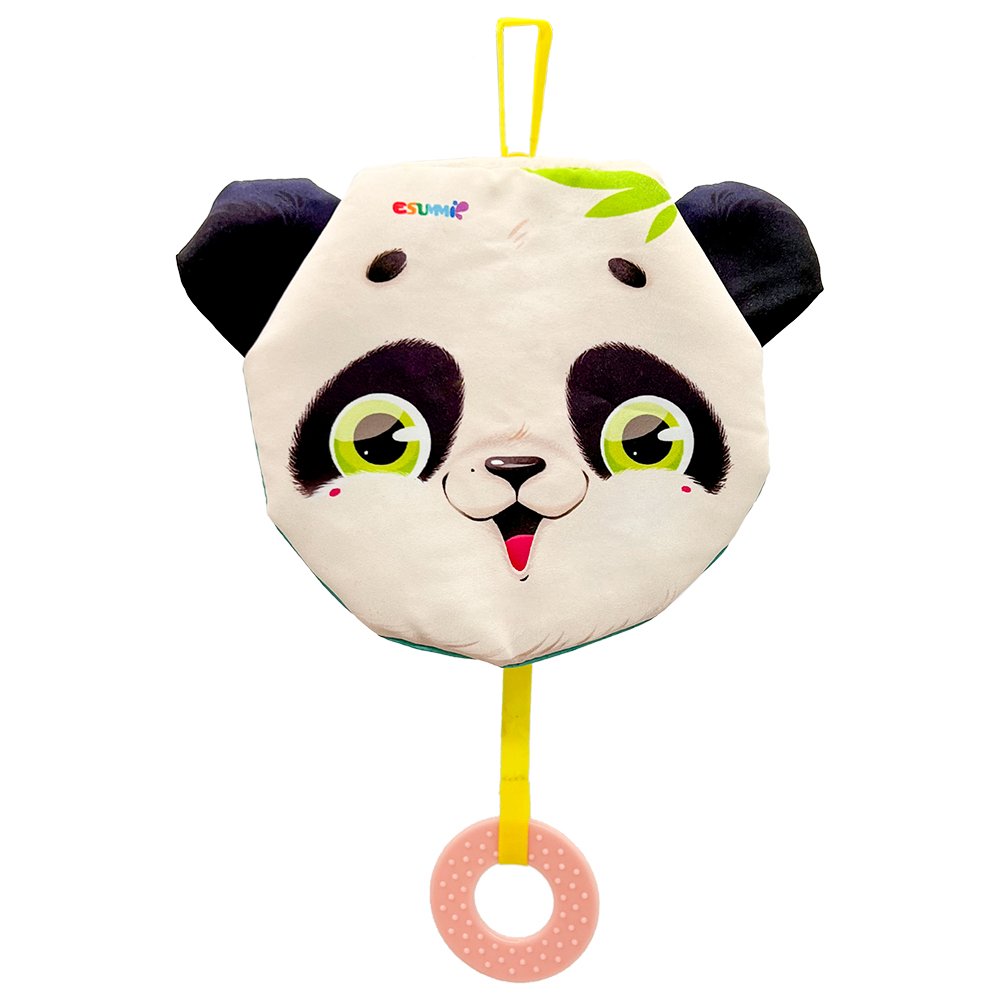 Esummi Eraly Educational Soft Cloth Book with Circle Shaped Teether for Kids Creative Cloth Book Inspiring Book Printing