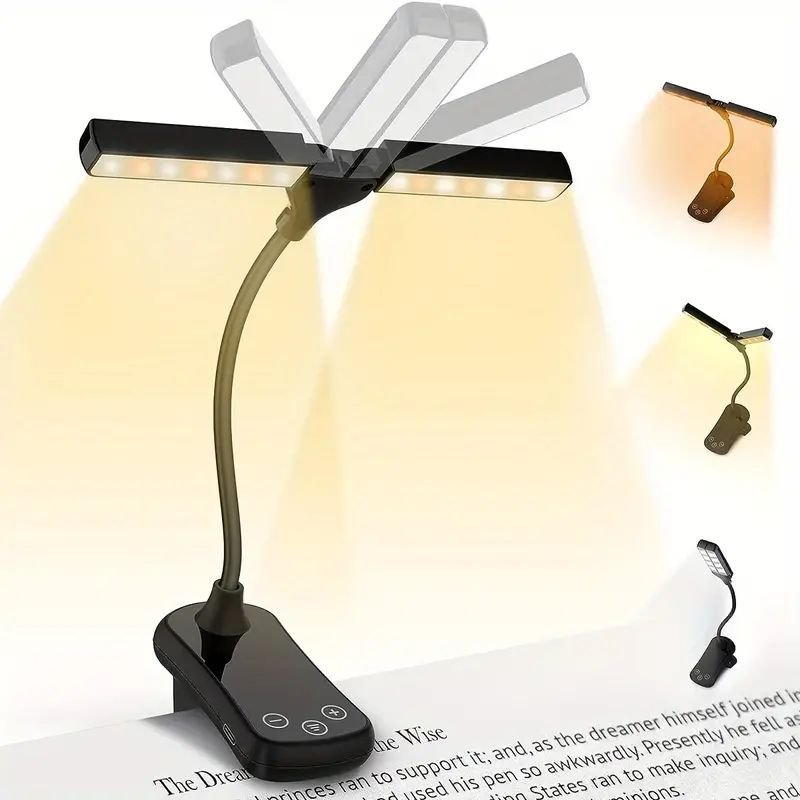popular portable led tablet book night panel table light for reading room bedside living room