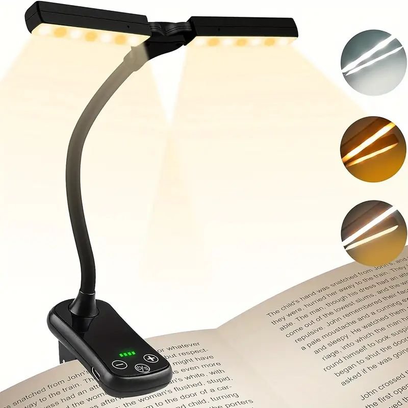 popular portable led tablet book night panel table light for reading room bedside living room
