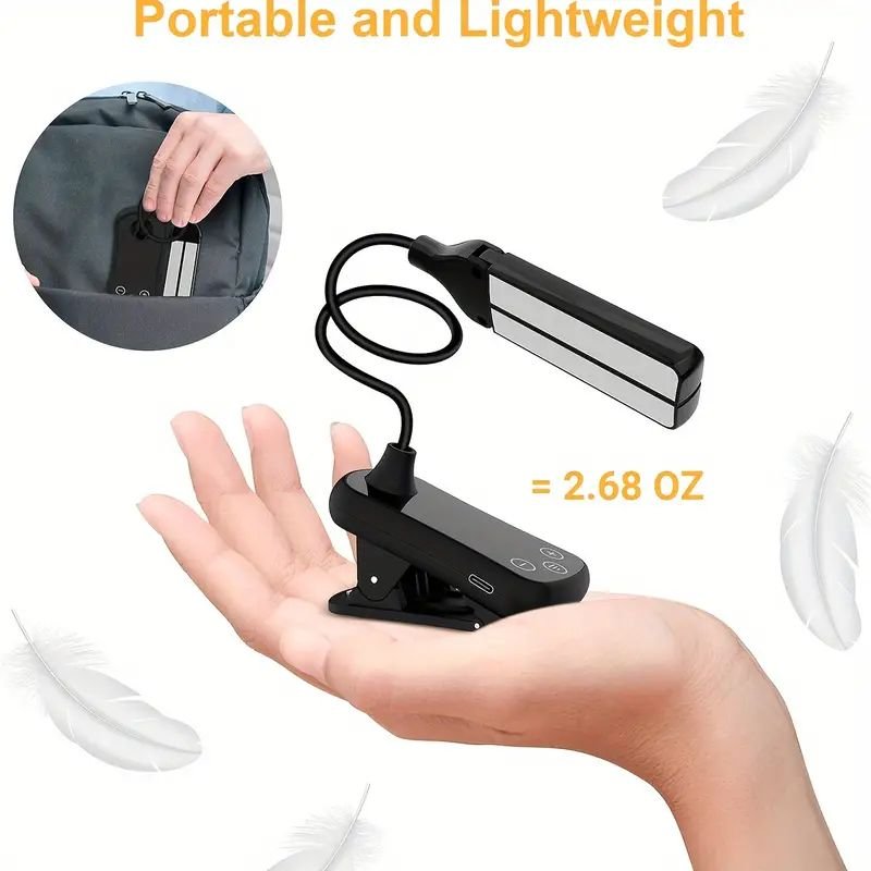 popular portable led tablet book night panel table light for reading room bedside living room