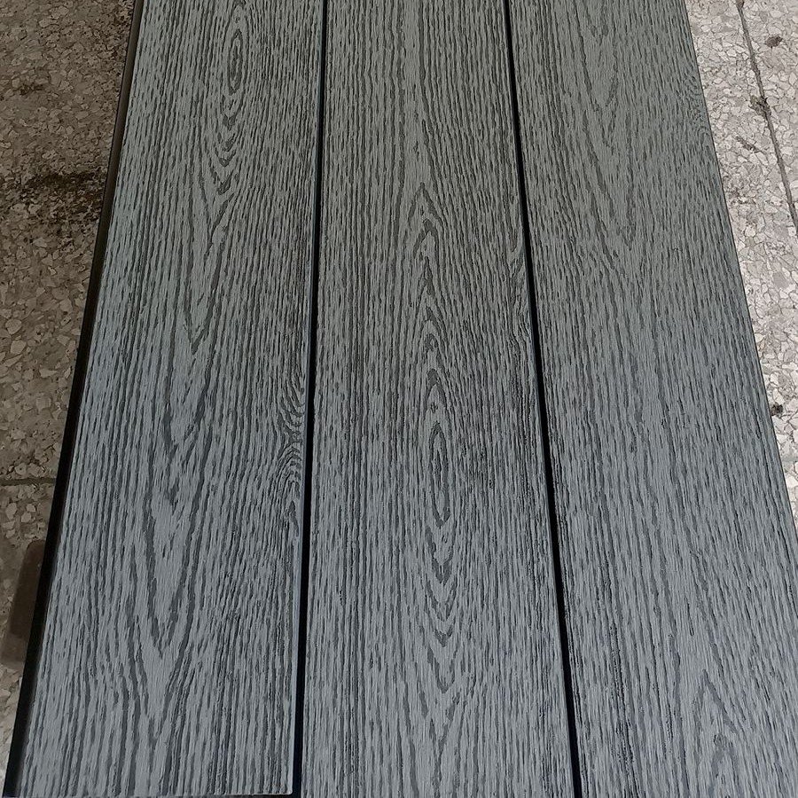 light embossing wooden grain fence panels 6ft wpc composite fencing boards for garden walls