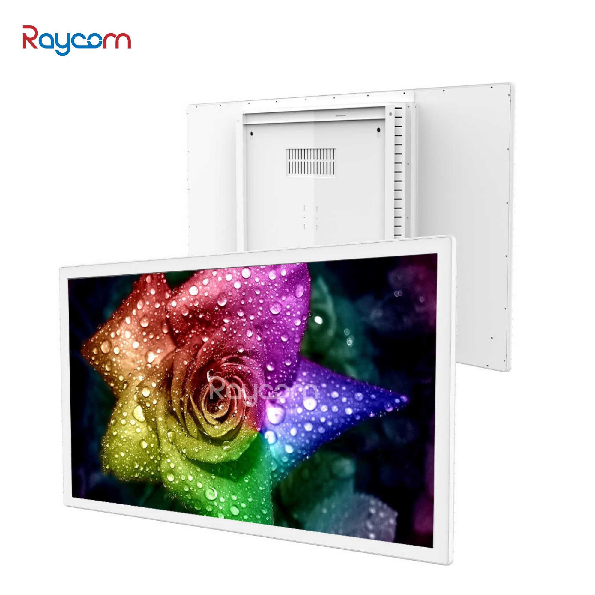 Wall Mount Android POE Tablet 10 13.3 15.6 21.5 Inch Meeting Room Booking System Display With Surrounding LED Light
