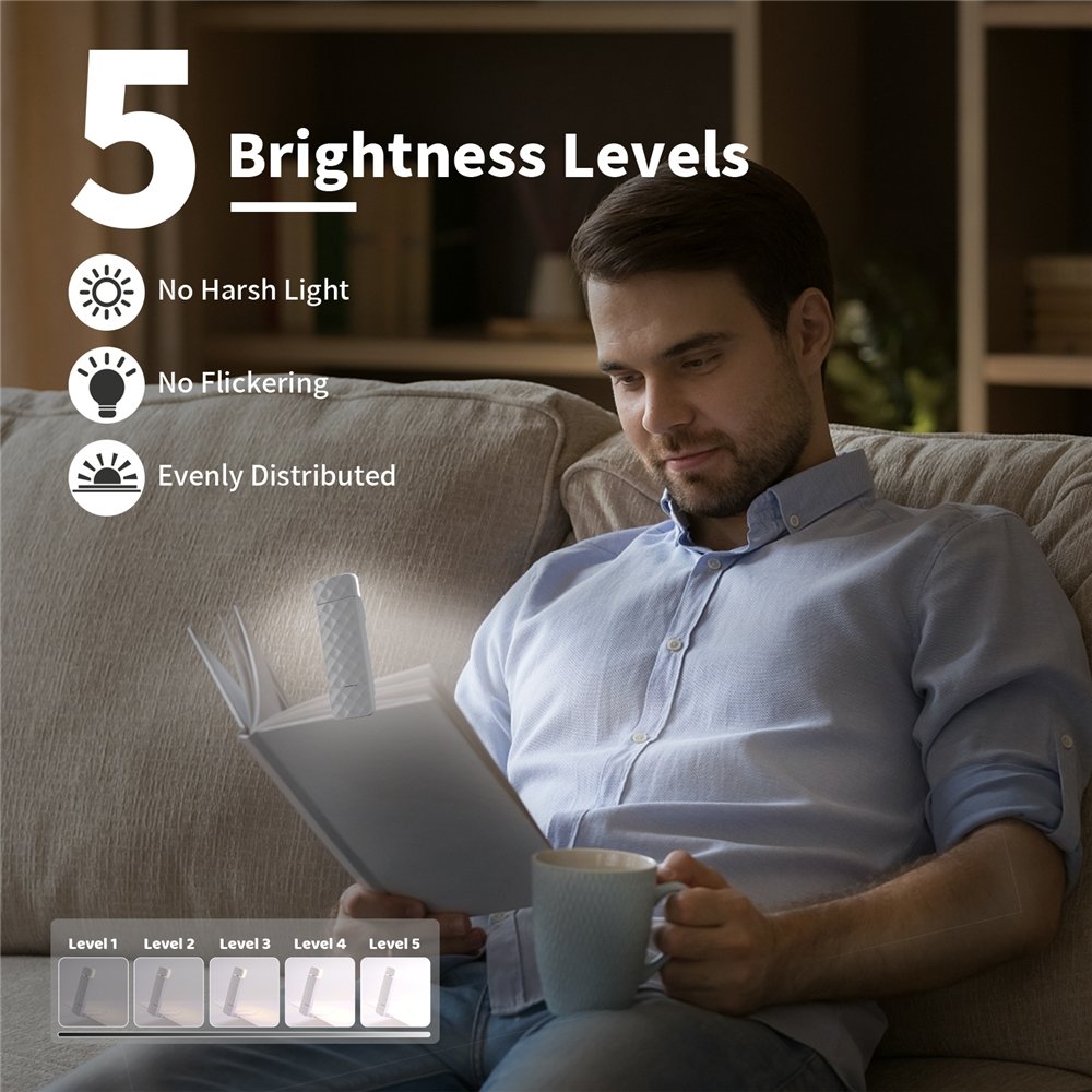 Newest Patented High Quality clip on Book Reading light USB Rechargeable Table lamp Flexible Reading lamp Book light for Reading