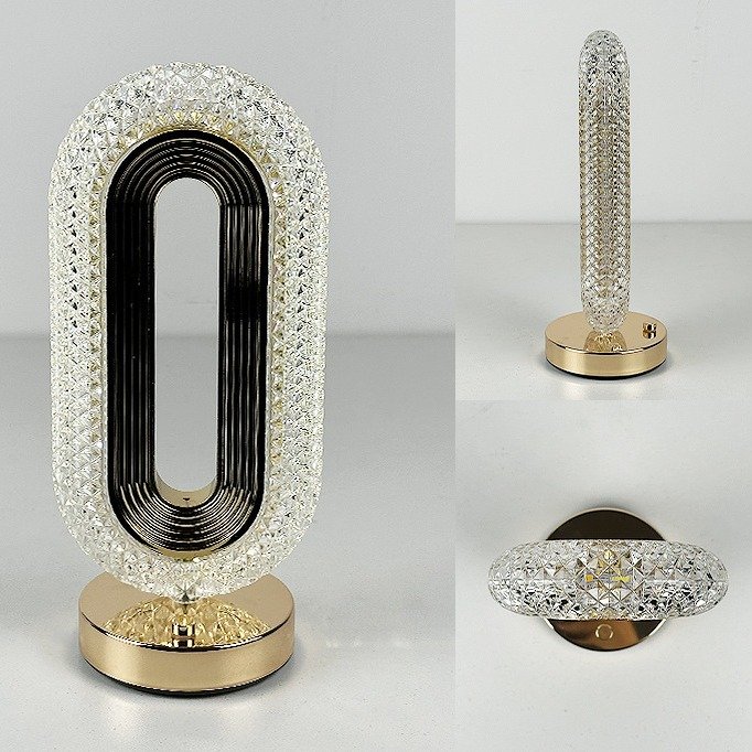 Fashion Modern Cordless Supplier Touch Lantern Luxury Bedside Living Room Bedroom Led Crystal Table Lamp