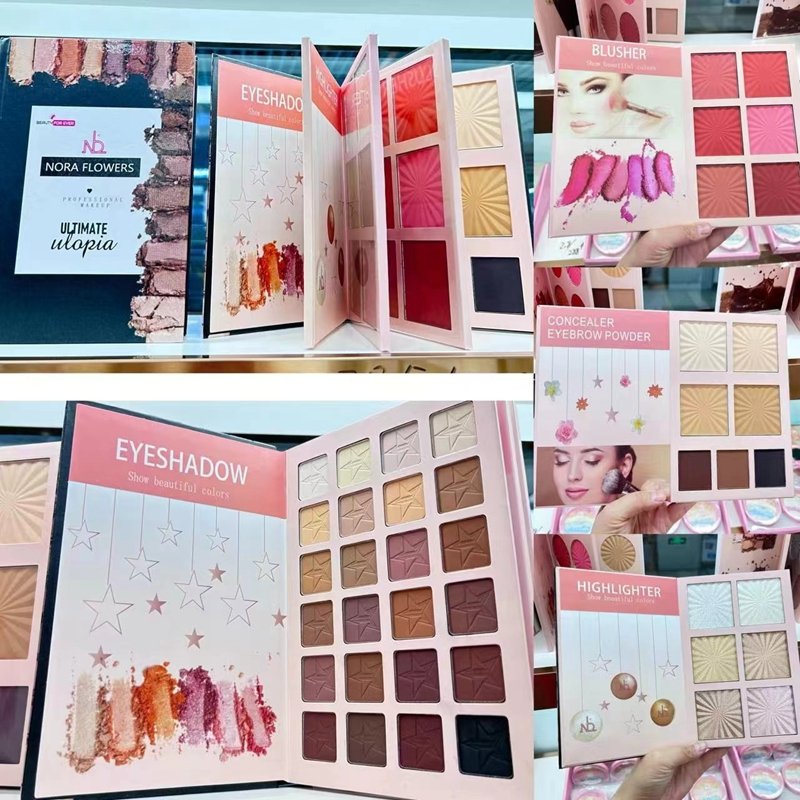 Foreign trade new 43 color eye shadow plate set pearlescent frosted sequins one book set eye shadow platemakeup wholesale