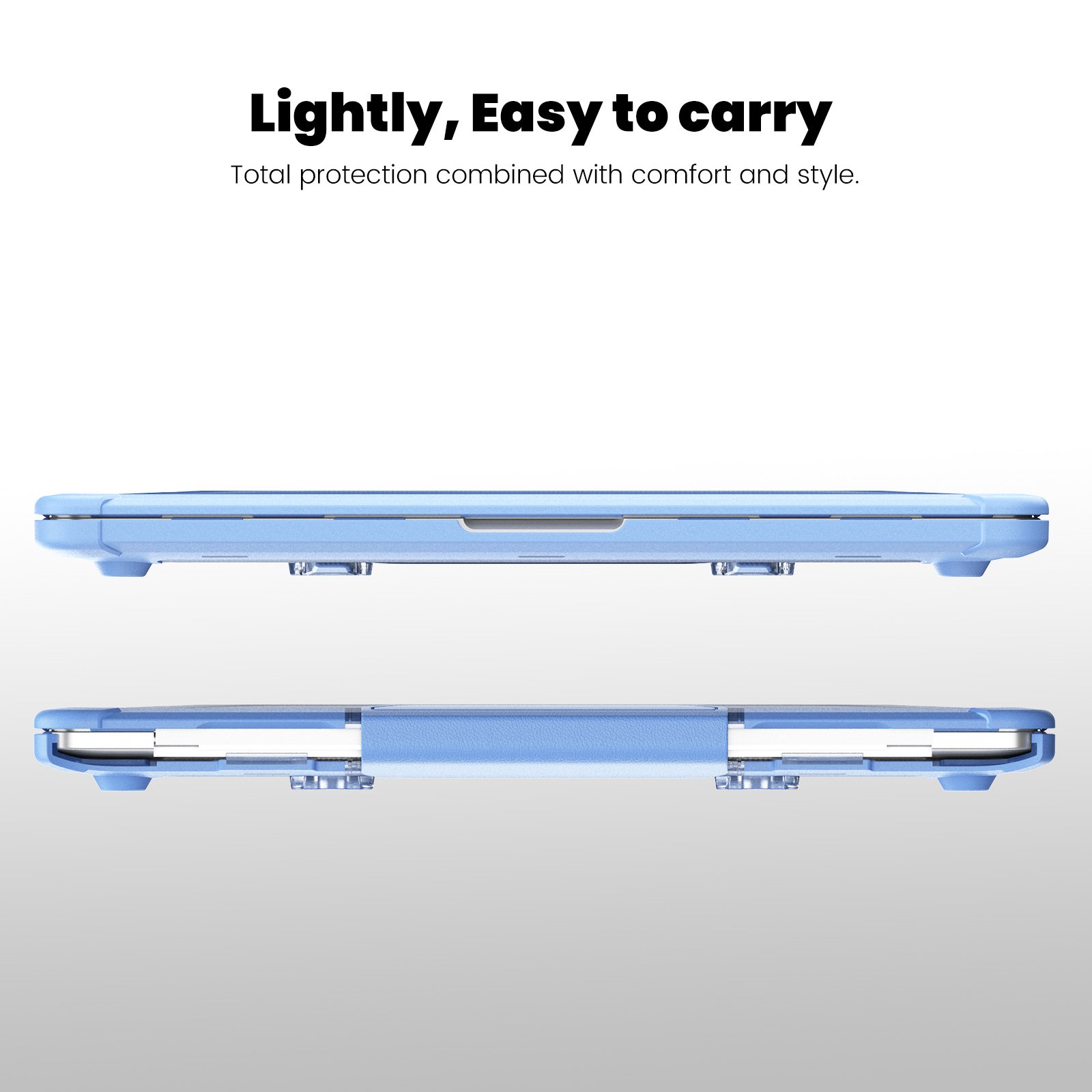 New transparent TPU+PC protective case with stand, anti-fall and shockproof protective case for Mac Book pro 13 2018 2020 2022