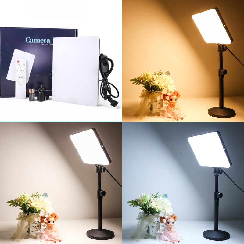 3200K 5600K Remote Control LED Panel Makeup Studio Lights Led Fill Light Photography Video Light Match Tripod Clamp Table Stand