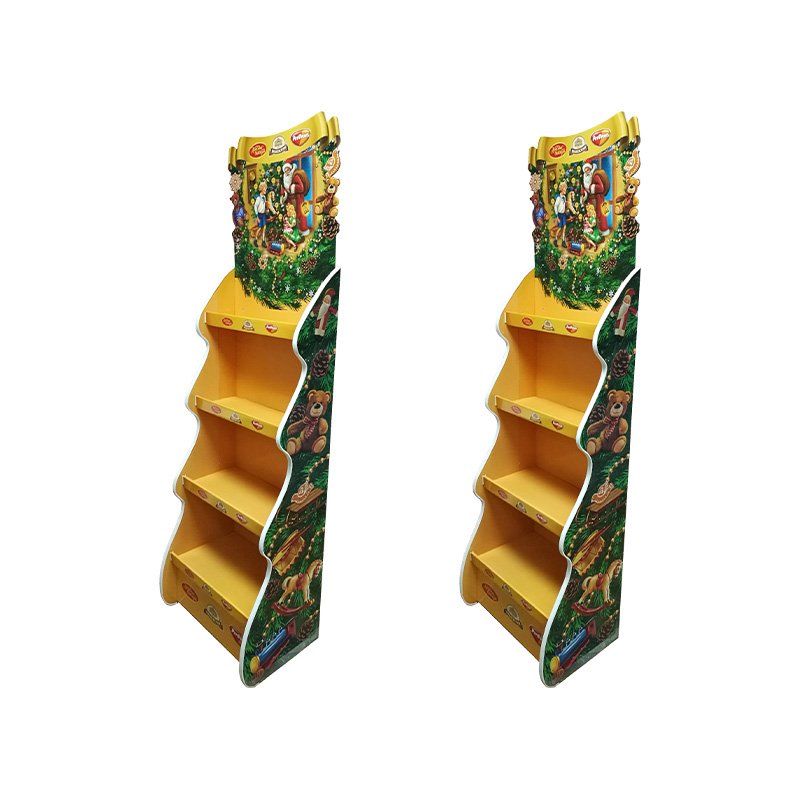 Custom PVC Cardboard Perfume Cosmetic Lipstick Makeup Floor Display Stand for Store Supermarket