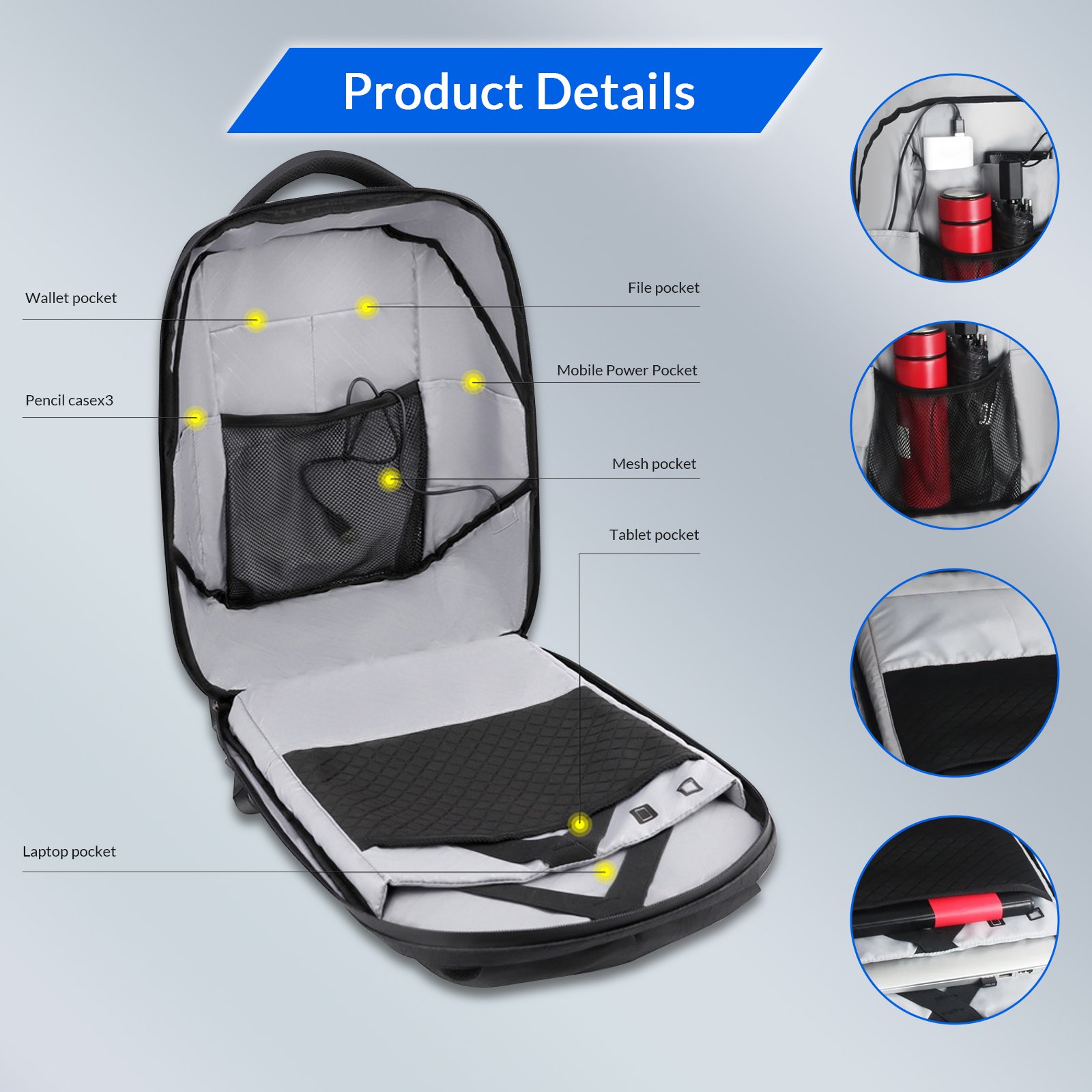 CRELANDER Smart Advertising LED Backpack Bags LED Display Screen Dynamic bags Wifi APP Control Walking For Man Women Mochilas