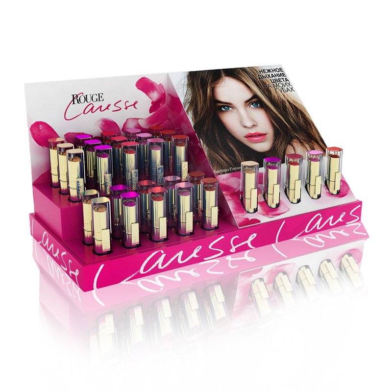 Double Sided Transparent Display Skincare Organizers Custom Made Acrylic Riser For Retail Store