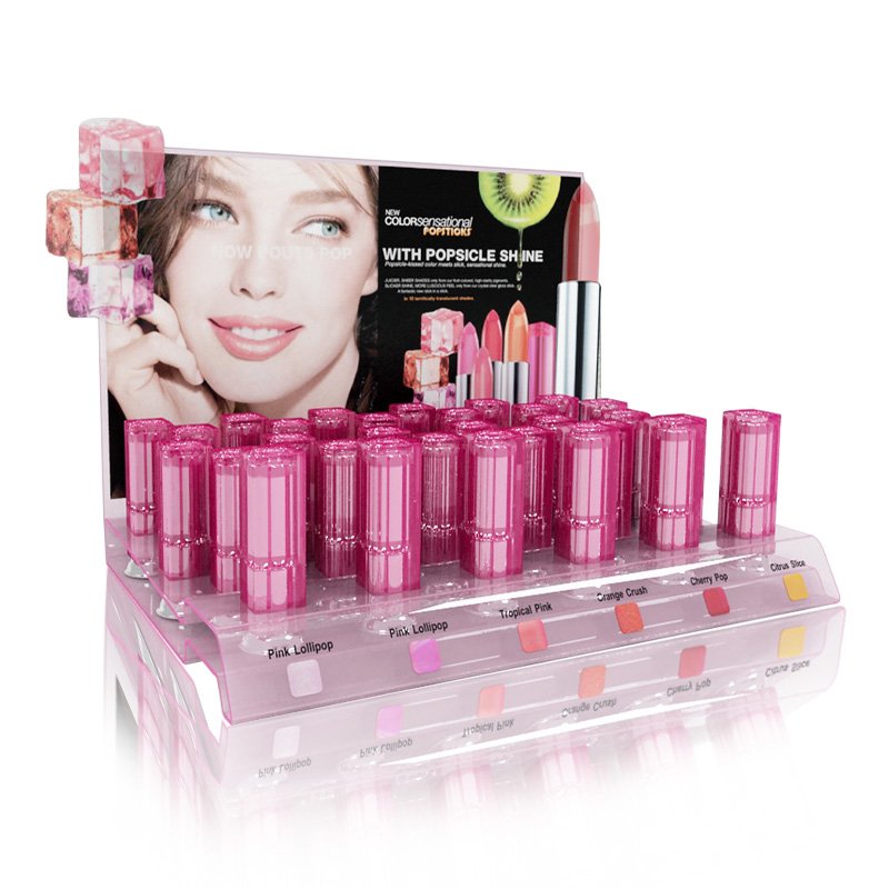 Double Sided Transparent Display Skincare Organizers Custom Made Acrylic Riser For Retail Store