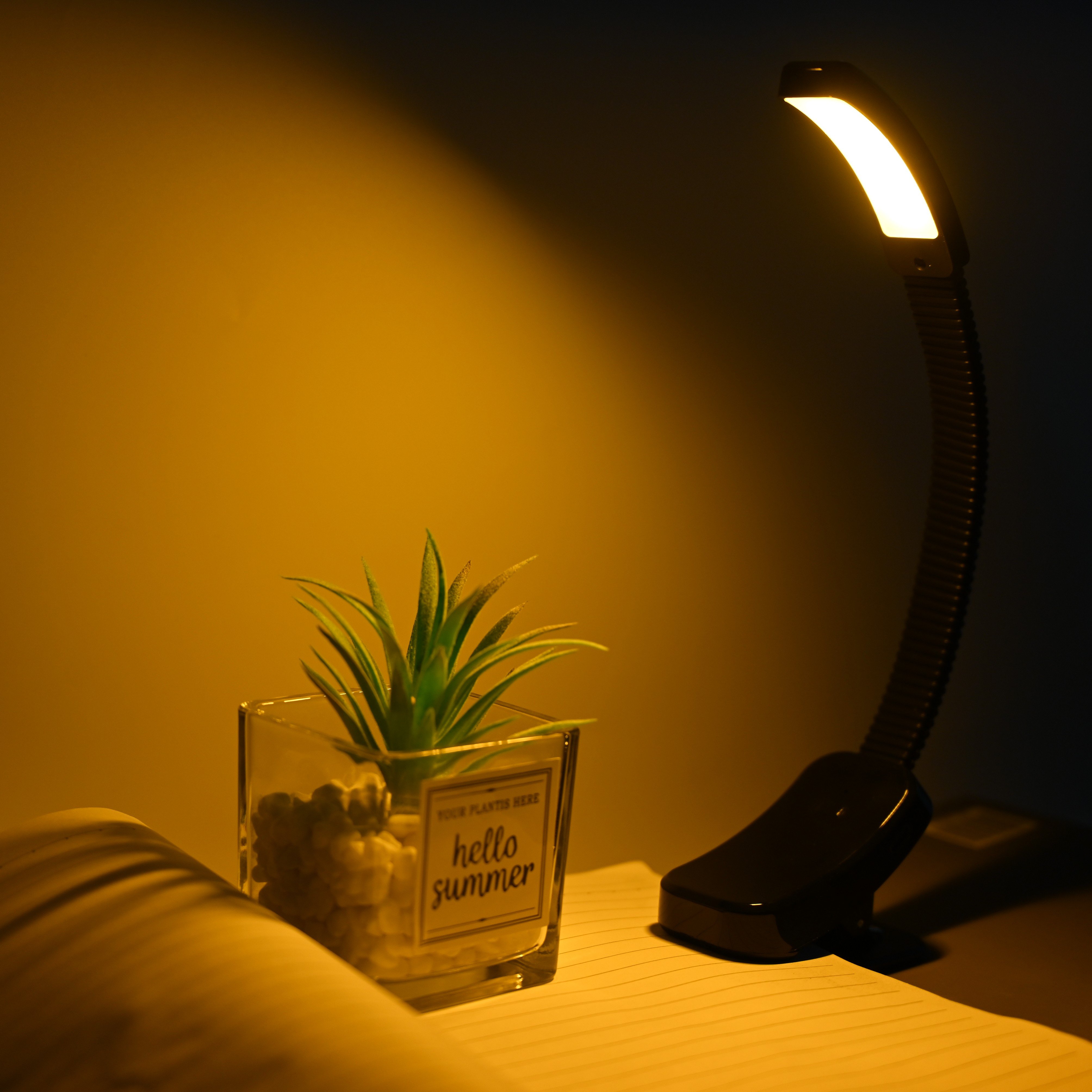 2024 Led Book lighting Mini Usb Rechargeable Dimmable Night Reading Portable Led Book Light
