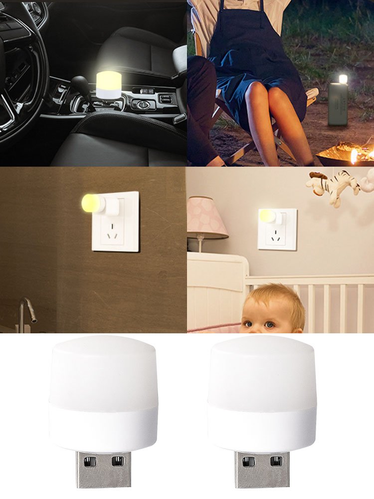 USB Led Computer Mobile Phone Mini Portable Night Light Small Protection Eye Reading Book Desk Lamp Car Atmosphere Bedroom Led