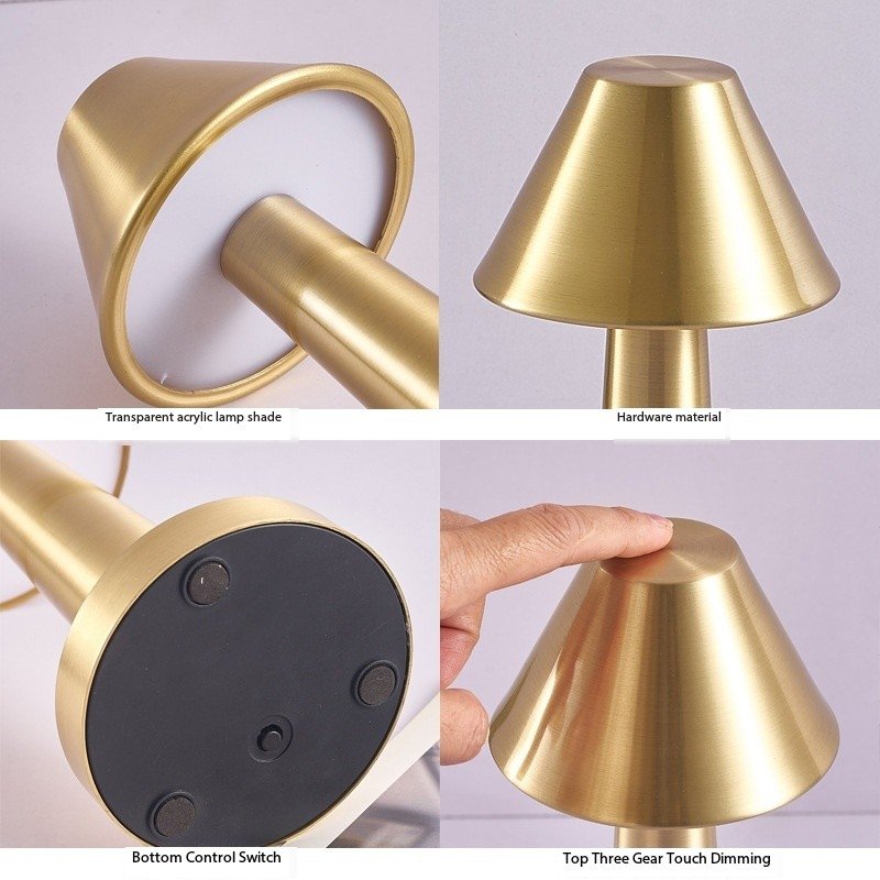 bedside lamp post modern light luxury table lamp room bedroom glass bedside restaurant table light