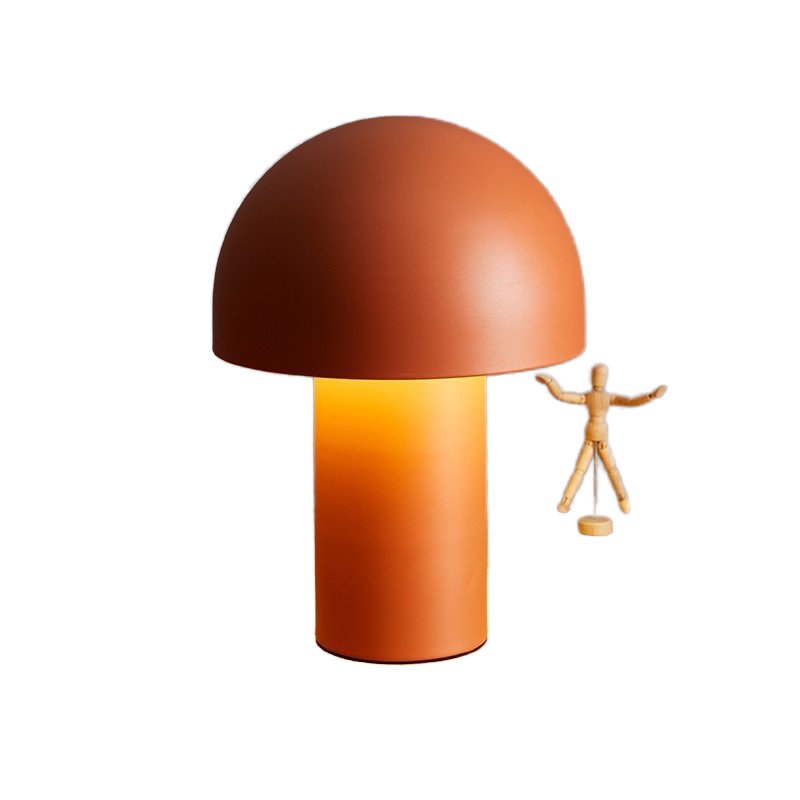 Usb Charging And Plugging Dual-Use Ambient Sense Nordic Mushroom Decorative Rechargeable Night Table Lamp