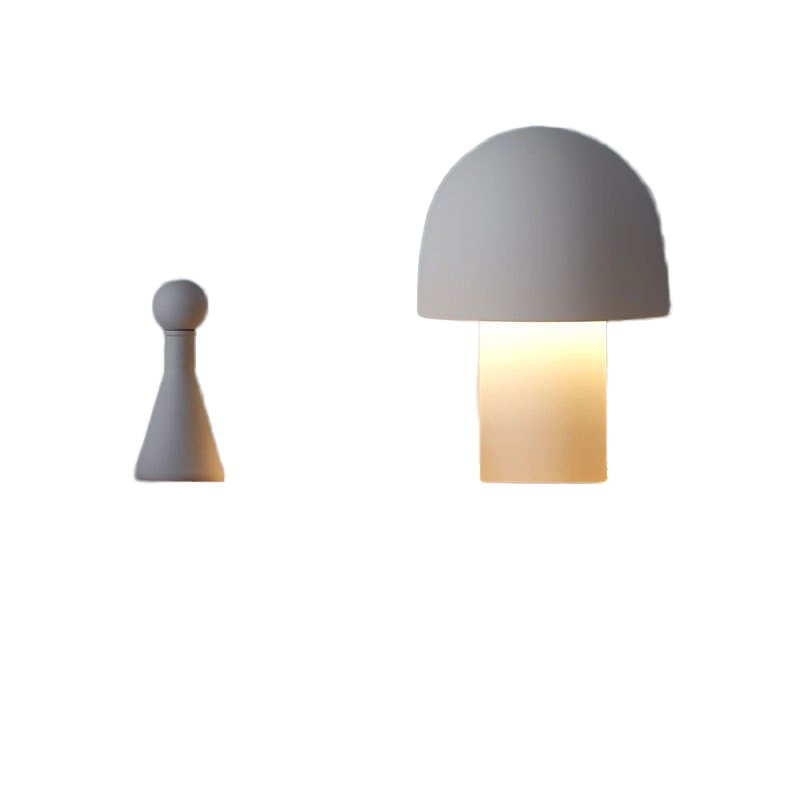 Usb Charging And Plugging Dual-Use Ambient Sense Nordic Mushroom Decorative Rechargeable Night Table Lamp